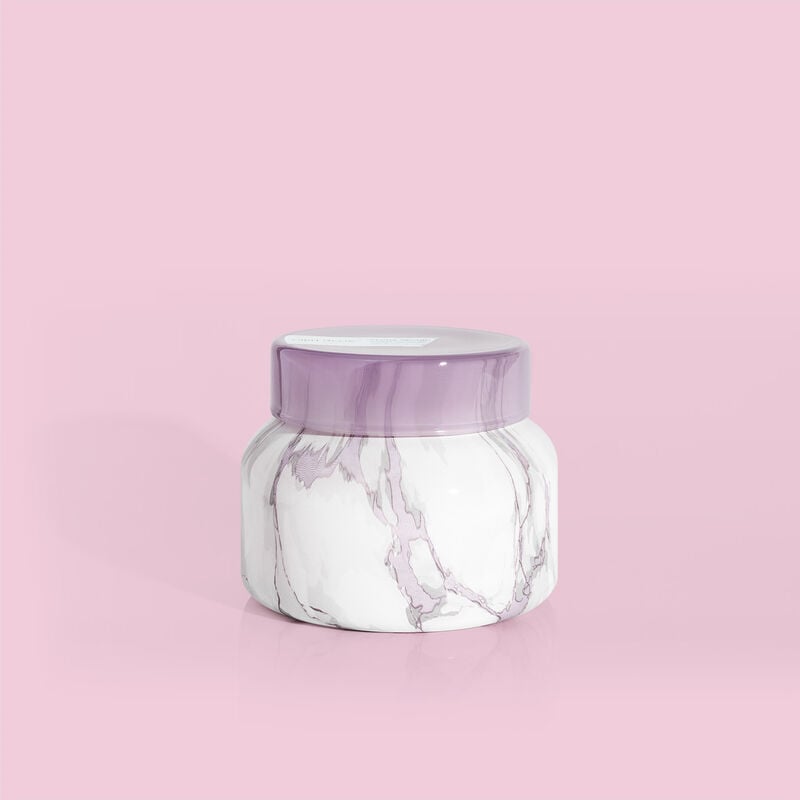 Aloha Orchid Modern Marble Petite Jar, 8oz is compliments modern decor image number 0